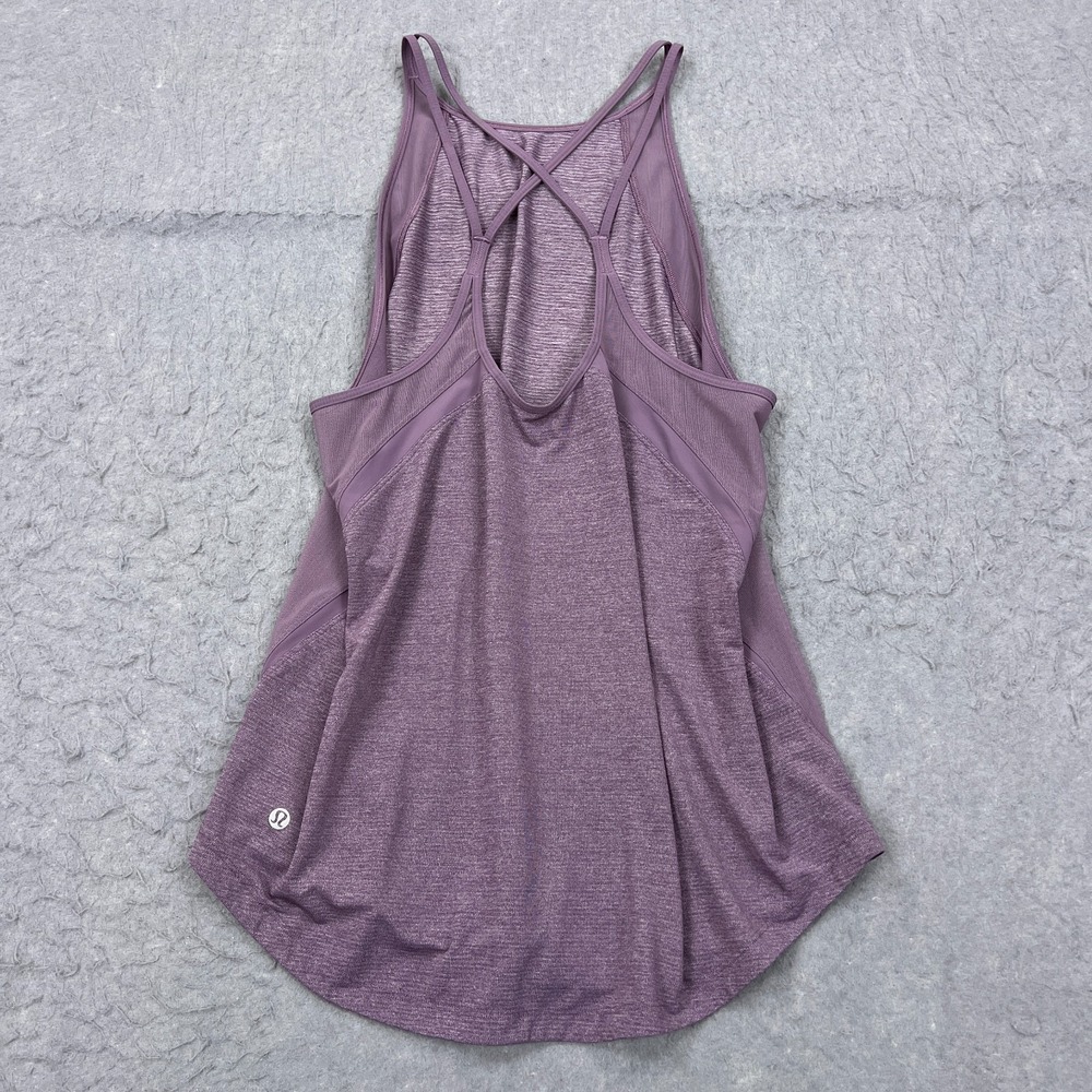 Lululemon Run Off Route Tank Women's 6/8 Mulberry Mesh Racerback Run Yoga W1AWVS - Picture 6 of 8